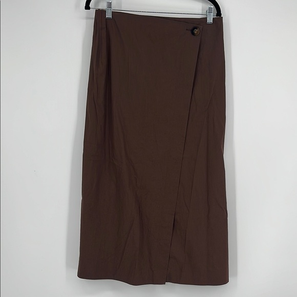 Abercrombie & Fitch Asymmetrical Midi Skirt Pencil Western Boho Goblin Medium - Picture 1 of 7
